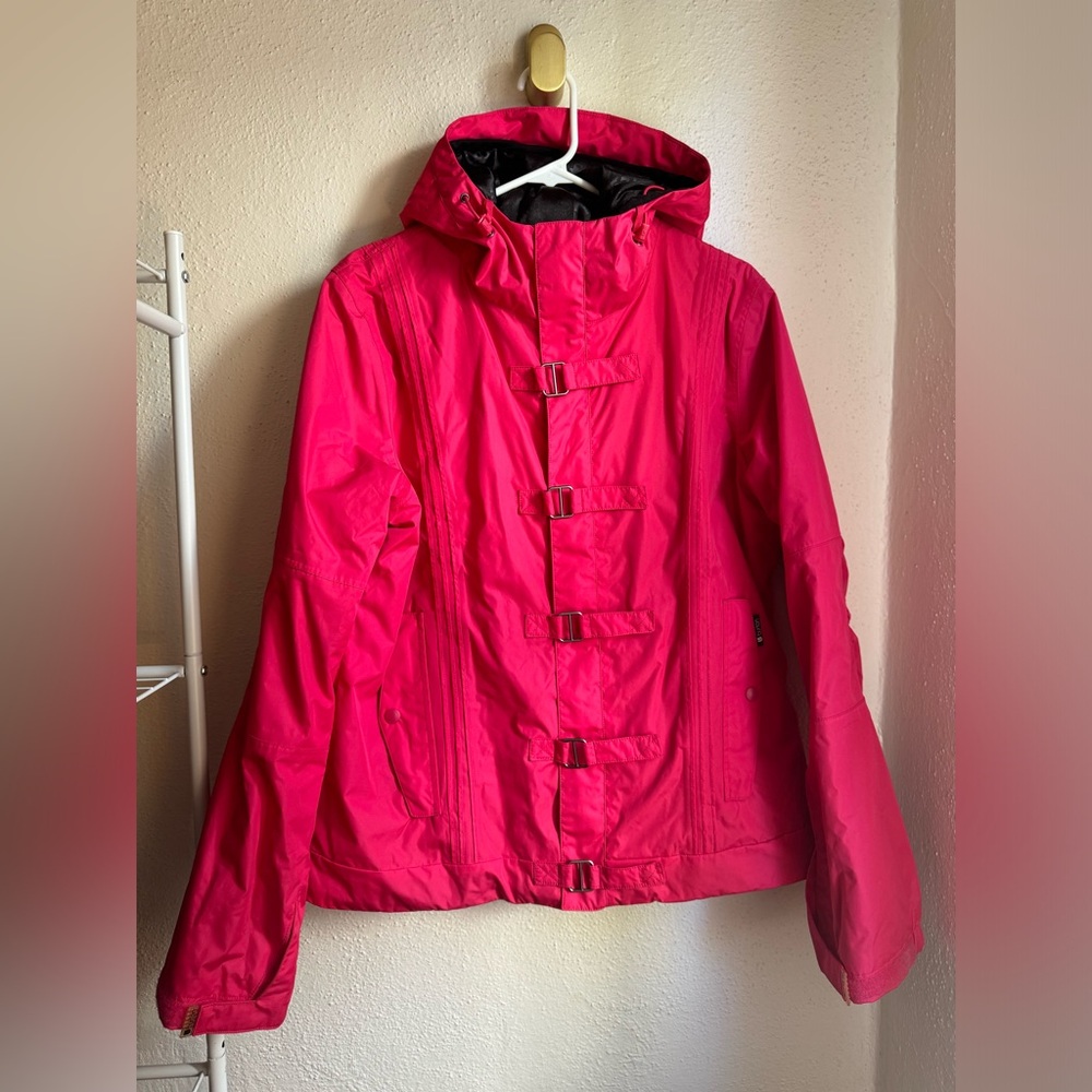 BURTON | Women’s Snow Jacket zipper snap closure w/ hood and pockets
